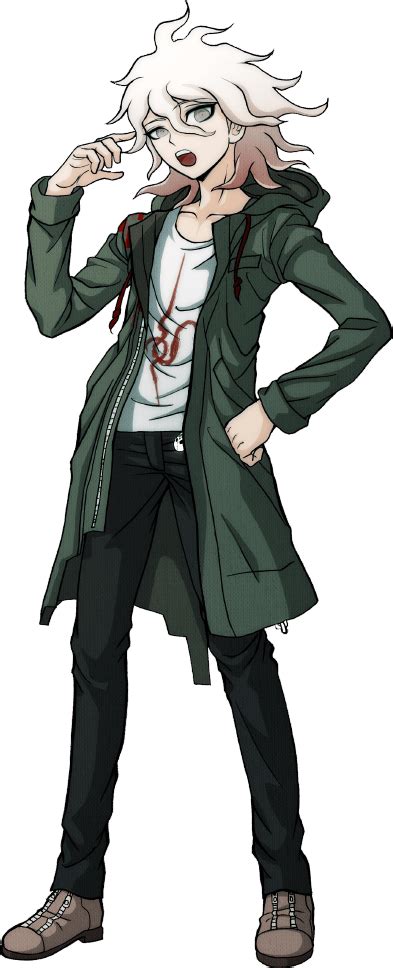 nagito sprites|nagito komaeda full body.